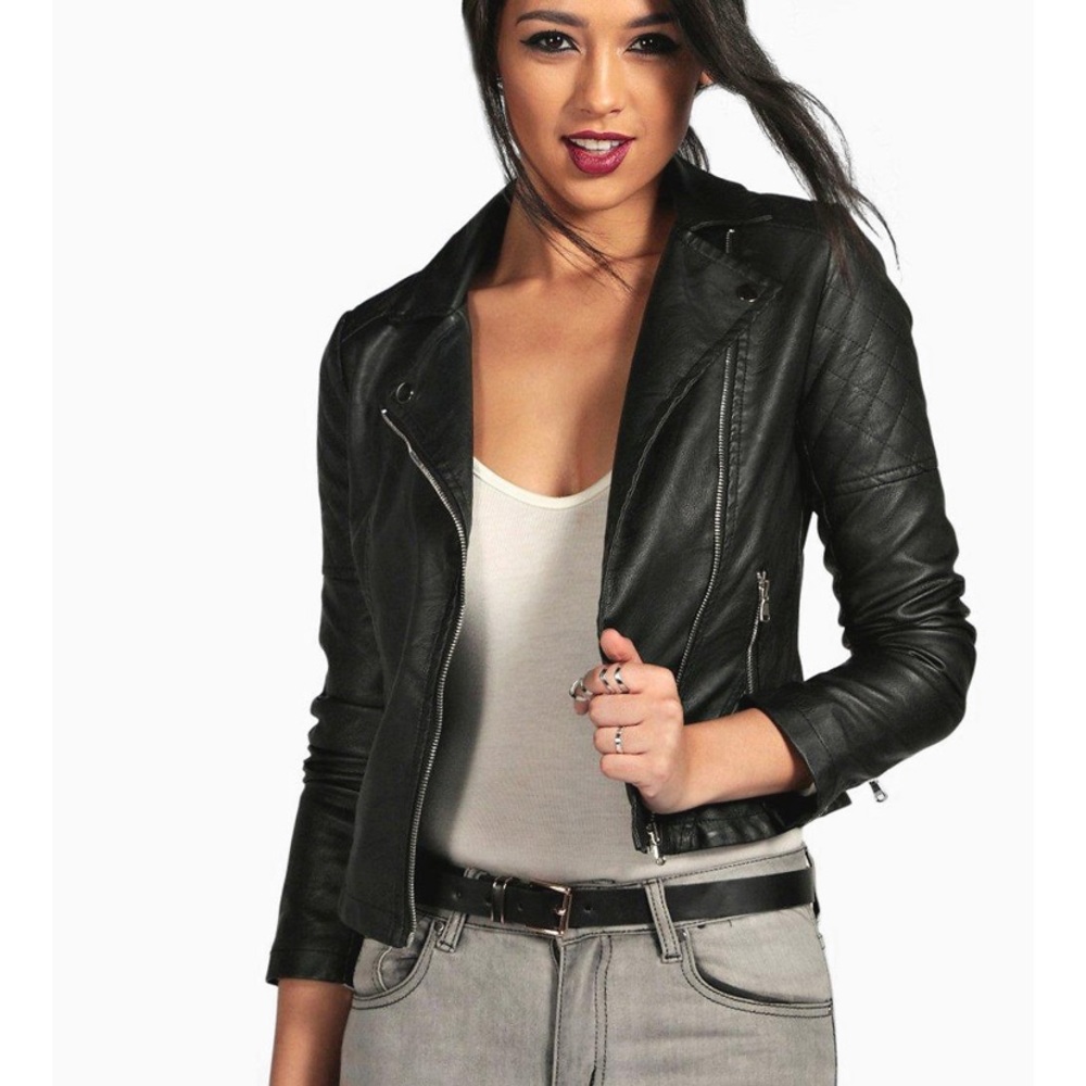 Faux leather Biker Jacket